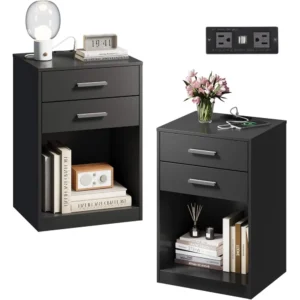 Nightstand with Charging Station