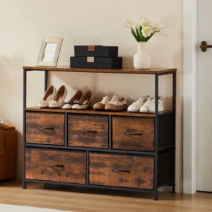 Shoe Cabinet Dresser With 5 Drawers