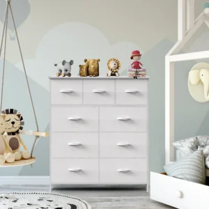Dresser With 9 Storage Drawers
