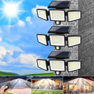 3 Pack Outdoor Solar Lights, Motion Sensor Security Lights